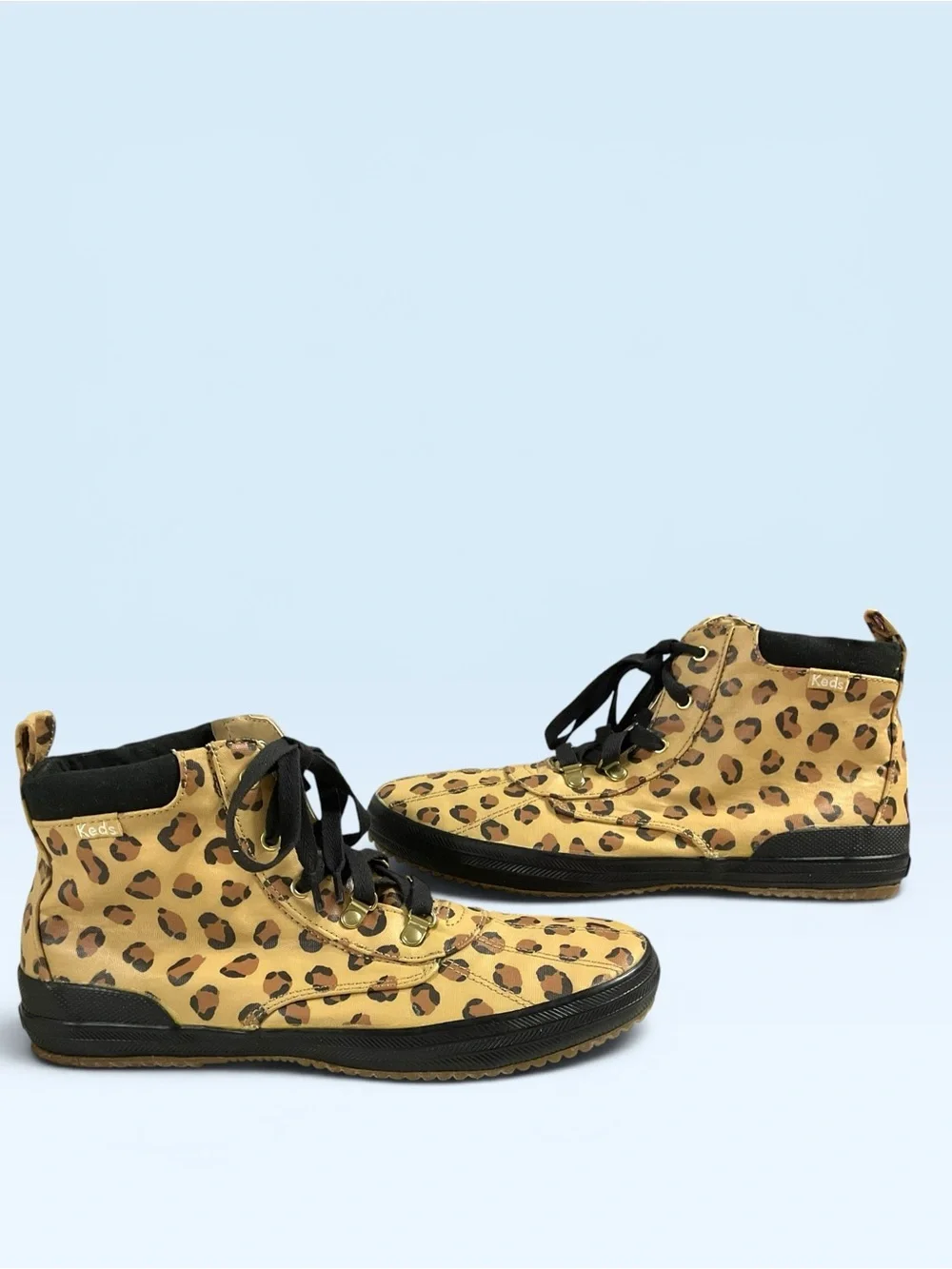 Keds Leopard Print High-Top Water Resistant- Women/Big Girls Size 5